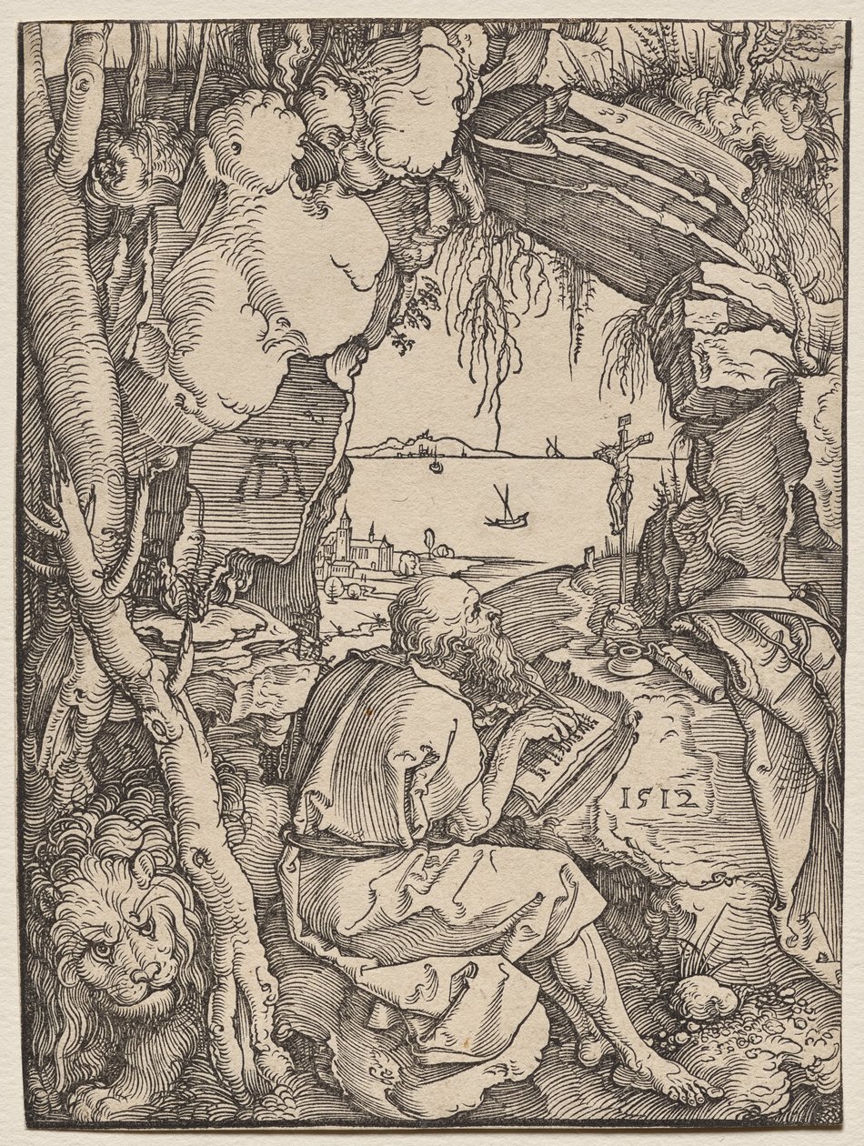 Św. Hieronim w jaskini autorstwa Albrecht Dürer
