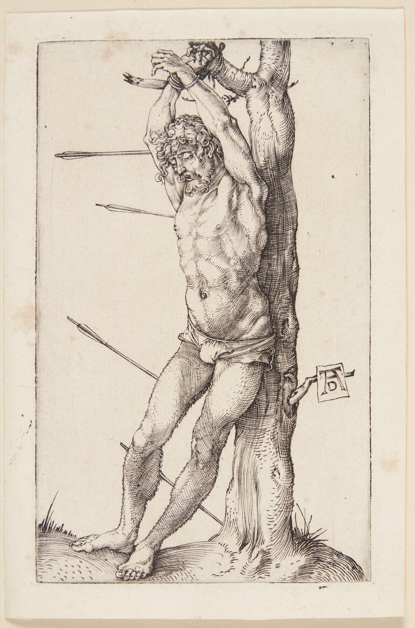Św. Sebastian przy drzewie autorstwa Albrecht Dürer