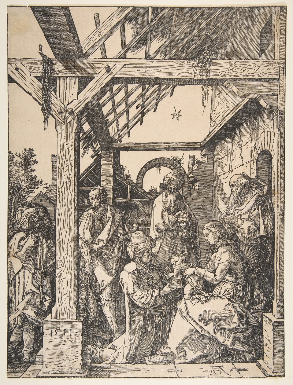 Pokłon Trzech Króli, 1511. autorstwa Albrecht Dürer