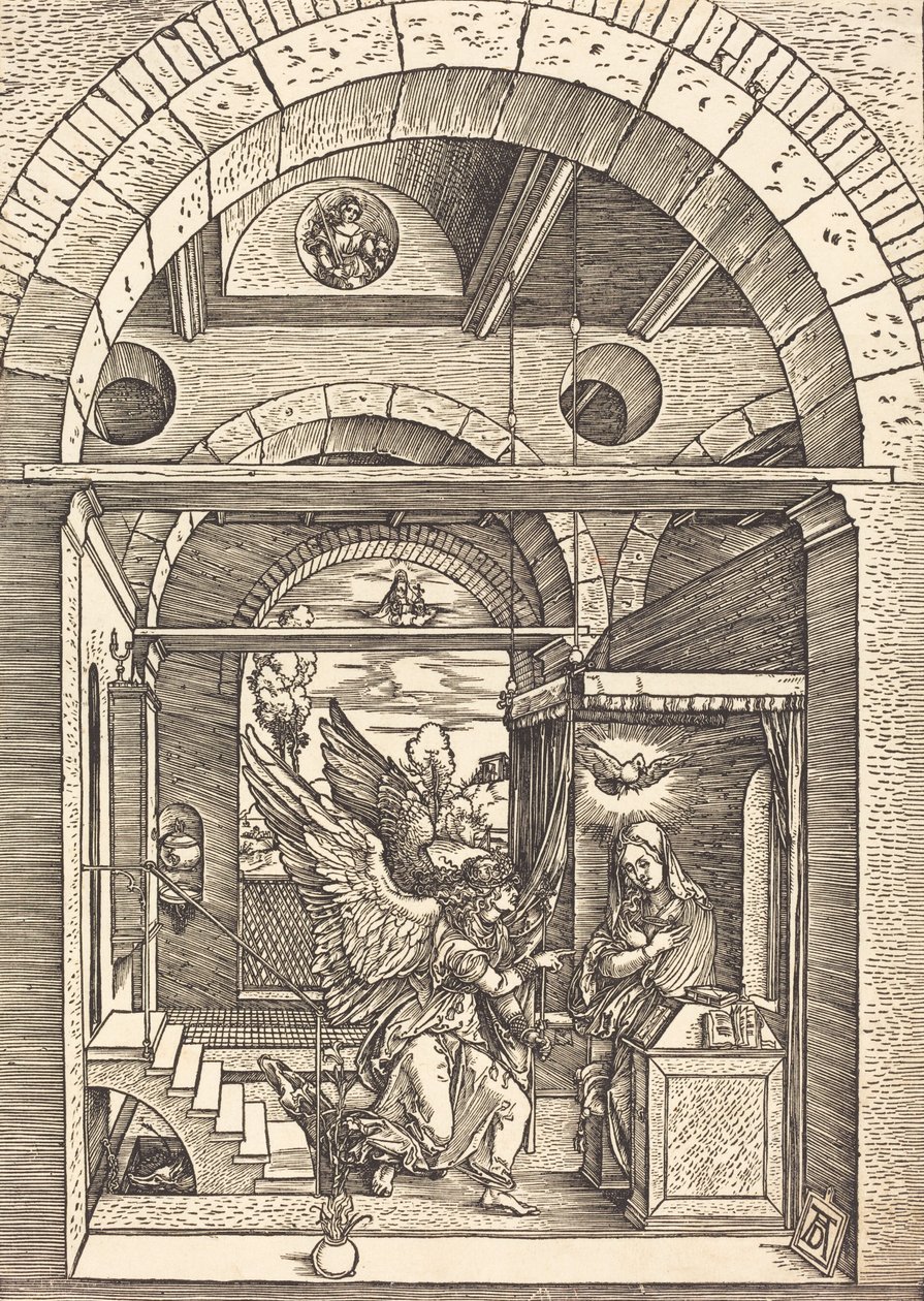 Zwiastowanie, c. 15021504. autorstwa Albrecht Dürer