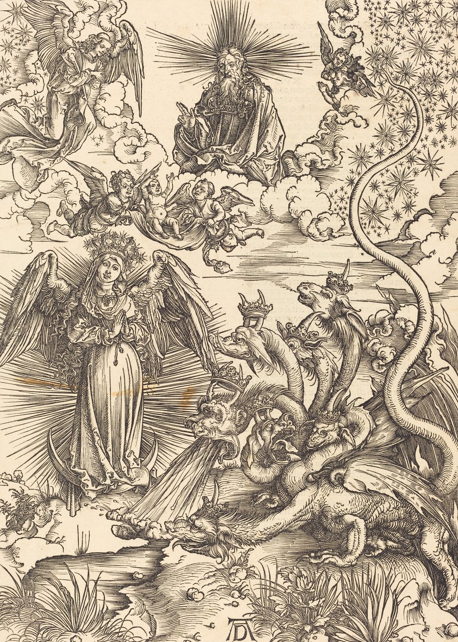 Kobieta apokaliptyczna, 1498. autorstwa Albrecht Dürer