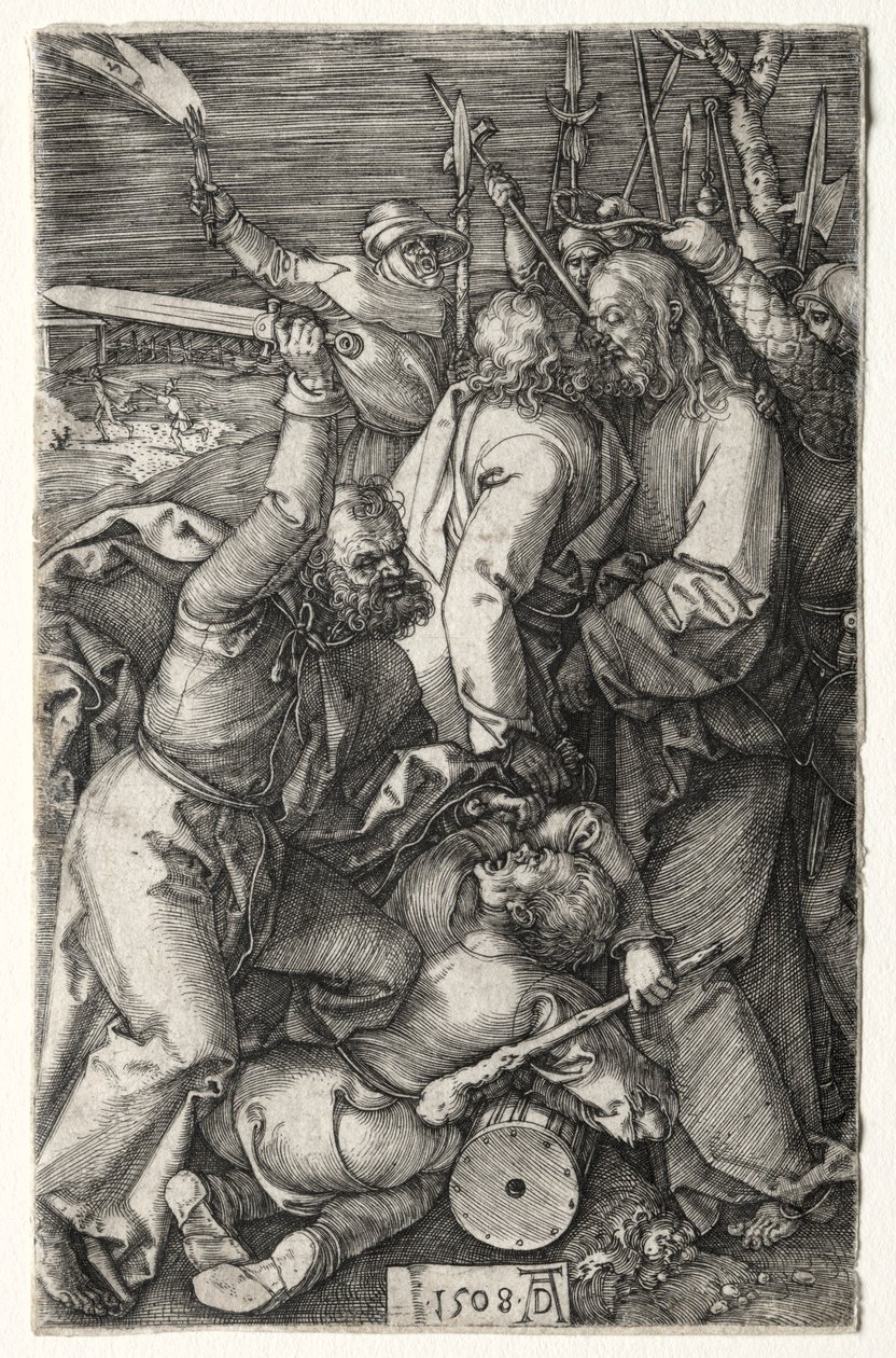 Zdrada Chrystusa przez Judasza, 1508. autorstwa Albrecht Dürer