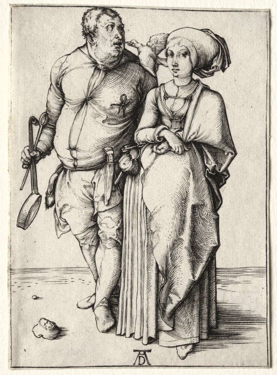 Kucharz i jego żona autorstwa Albrecht Dürer