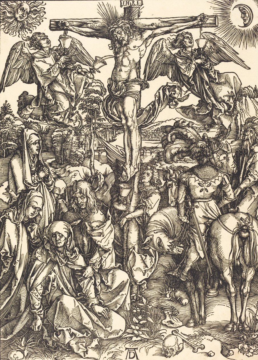 Ukrzyżowanie, c. 14971498. autorstwa Albrecht Dürer