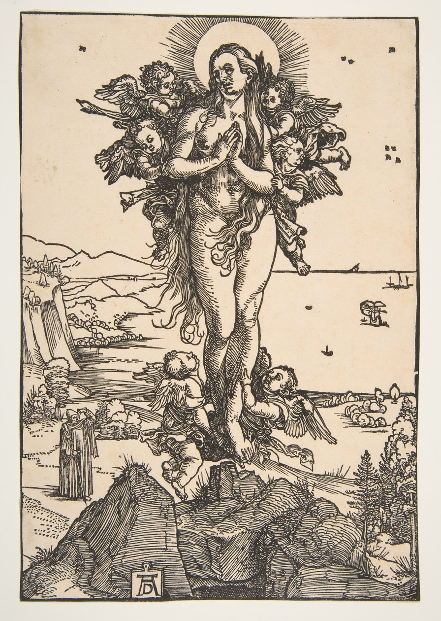 Podniesienie św. Marii Magdaleny.n.d. autorstwa Albrecht Dürer