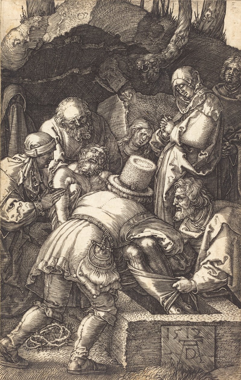 Złożenie do grobu, 1512. autorstwa Albrecht Dürer