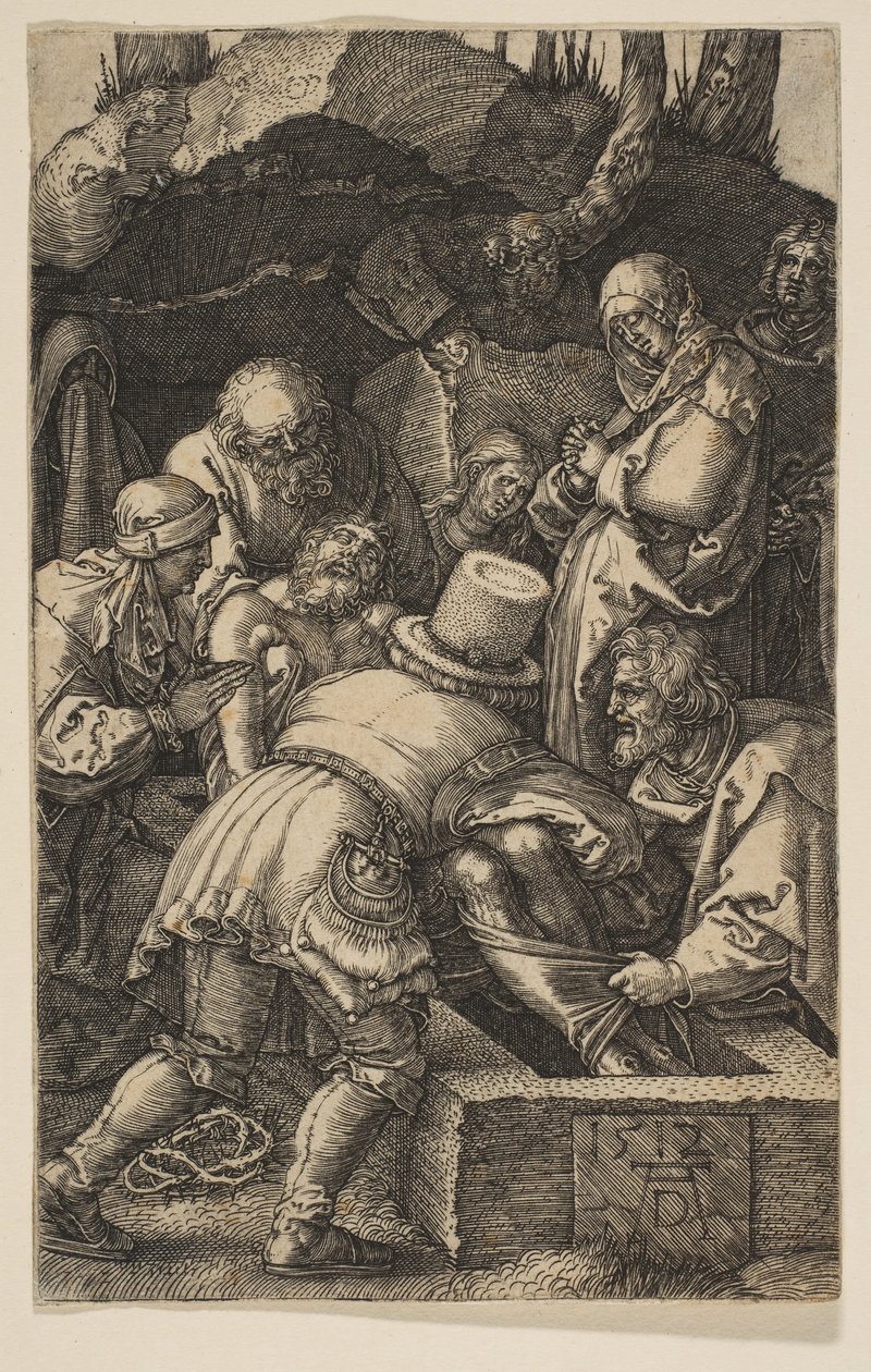 Złożenie do grobu, z „Pasji”, 1512. autorstwa Albrecht Dürer