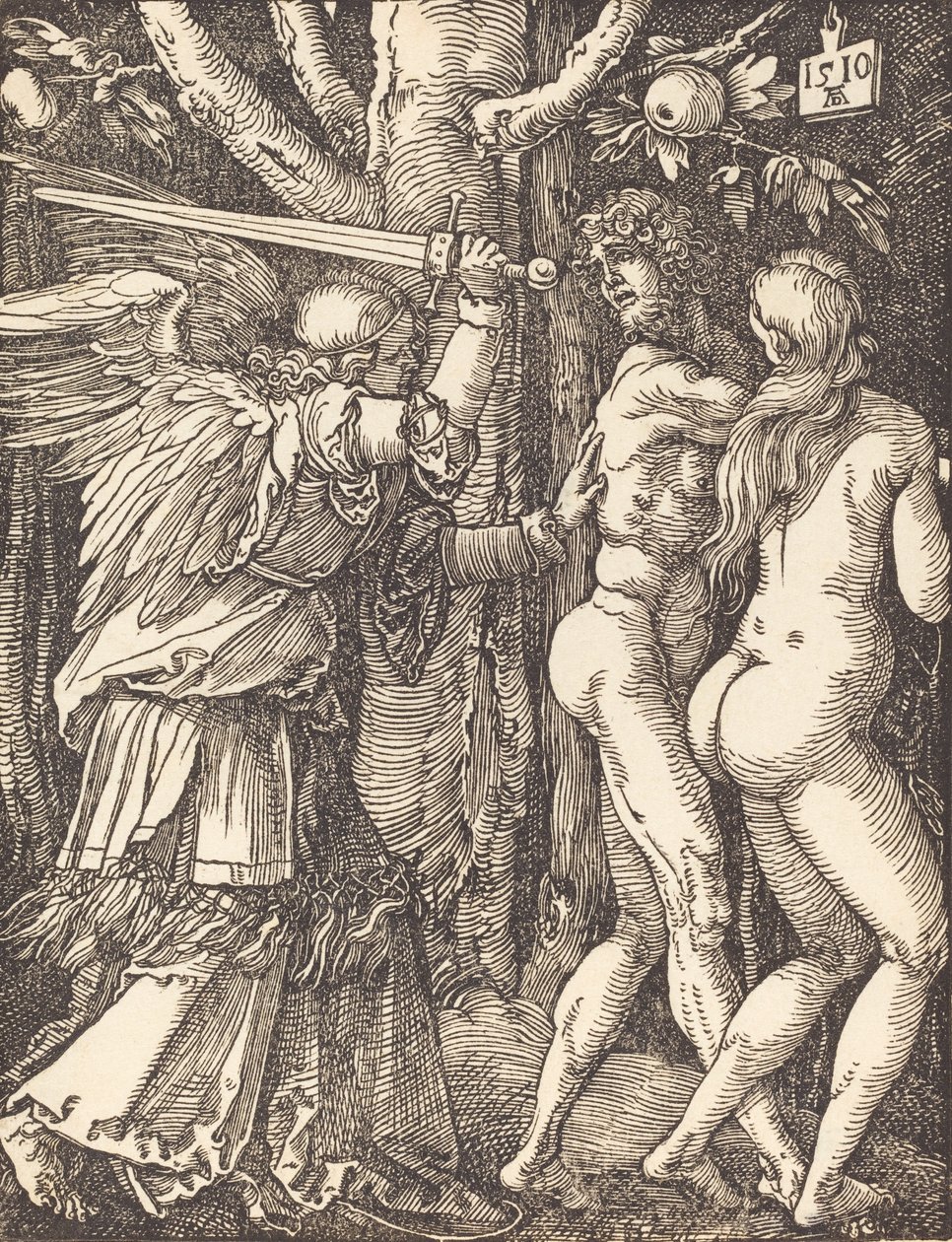 Wypędzenie z raju, 1510. autorstwa Albrecht Dürer