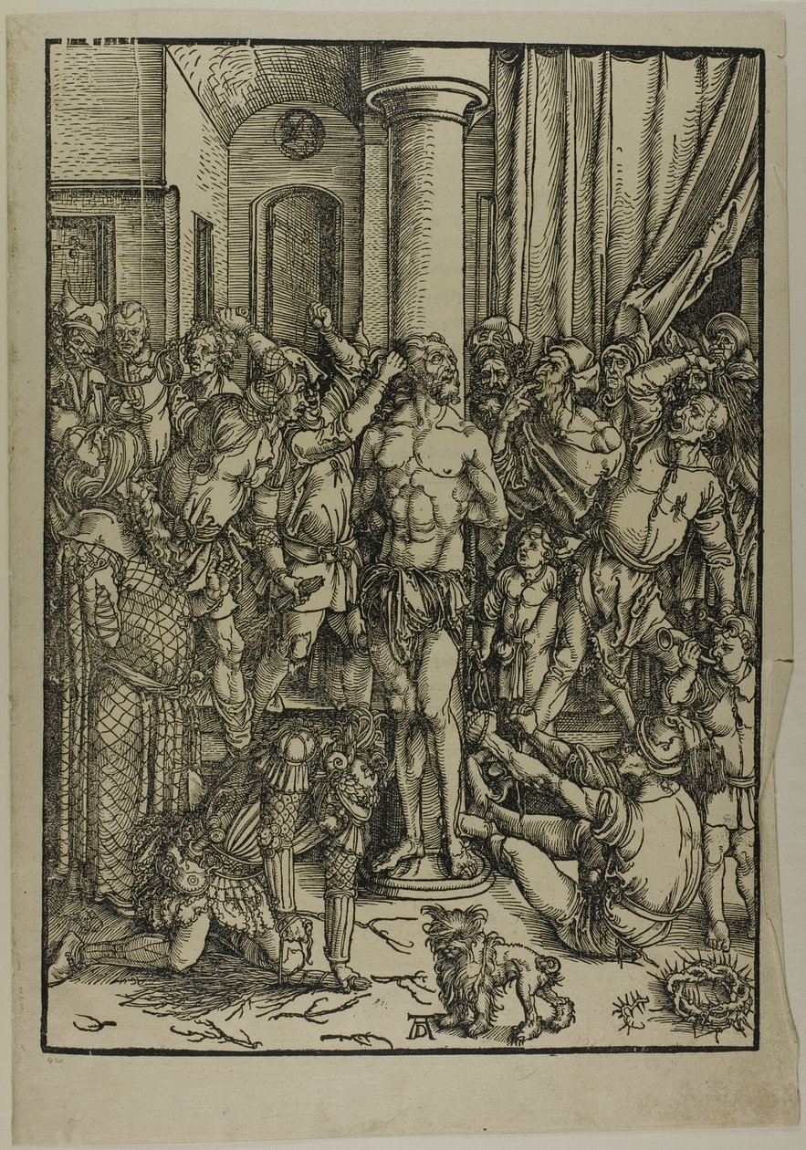 Biczowanie, z „Wielkiej pasji” autorstwa Albrecht Dürer