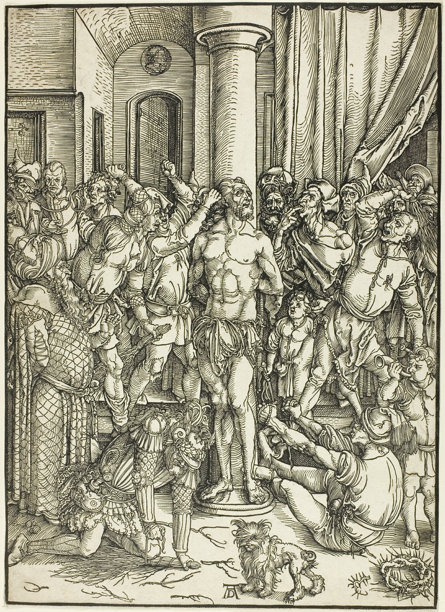 Biczowanie, z „Wielkiej pasji” autorstwa Albrecht Dürer