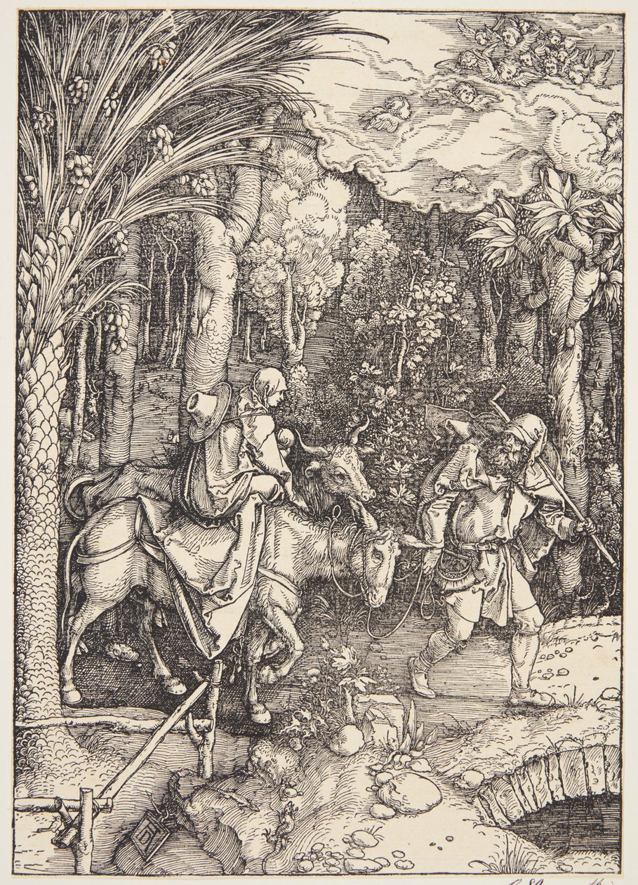 Ucieczka do Egiptu autorstwa Albrecht Dürer