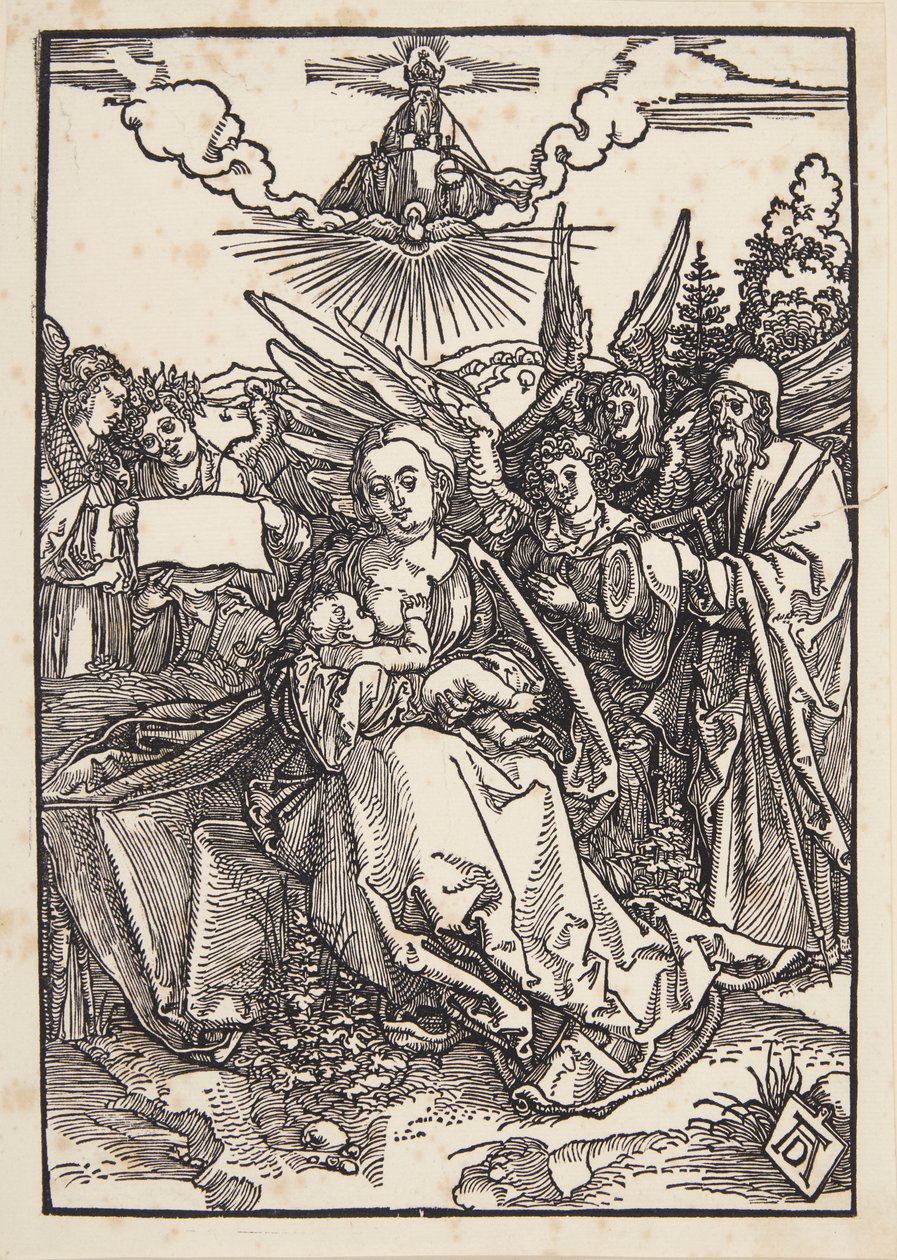 Święta Rodzina z pięcioma aniołami autorstwa Albrecht Dürer