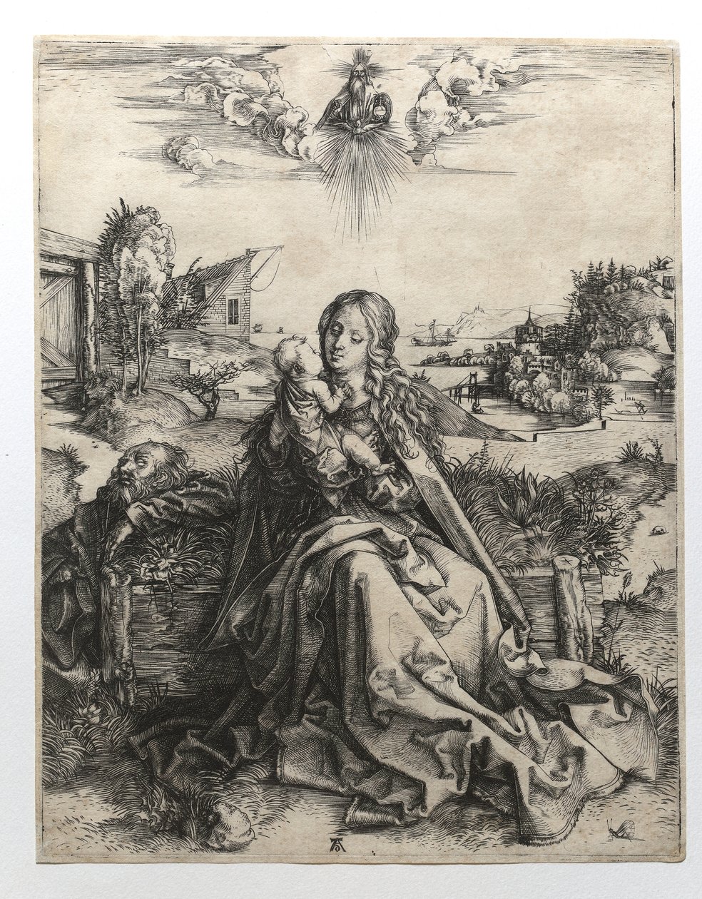Święta Rodzina z ważką, ok.1495 autorstwa Albrecht Dürer