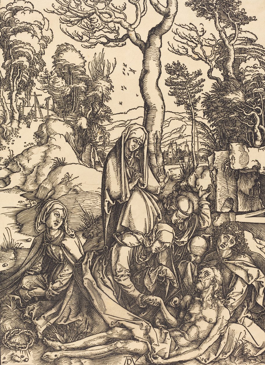 Lamentacja, c. 14981499. autorstwa Albrecht Dürer