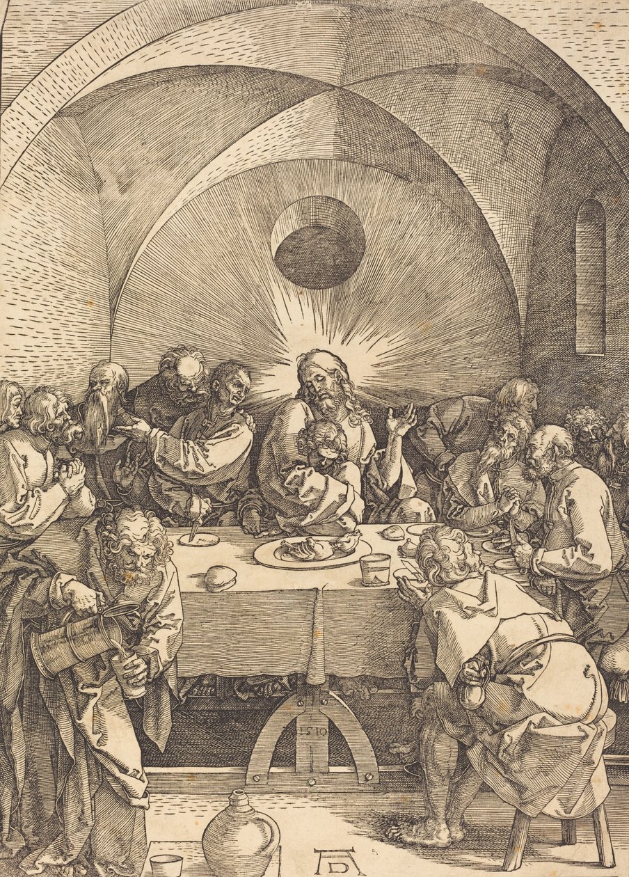 Ostatnia Wieczerza, 1510. autorstwa Albrecht Dürer