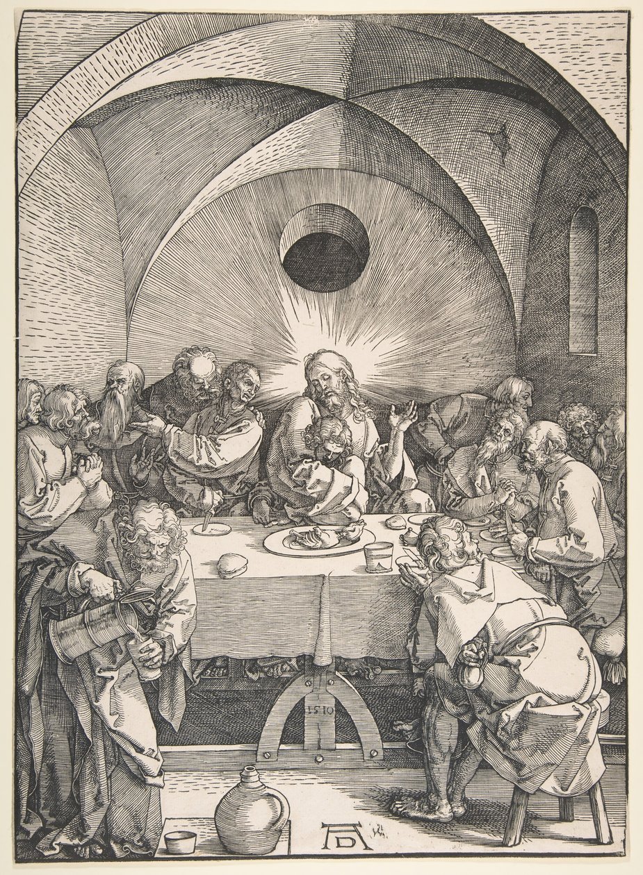 Ostatnia Wieczerza, 1510. autorstwa Albrecht Dürer