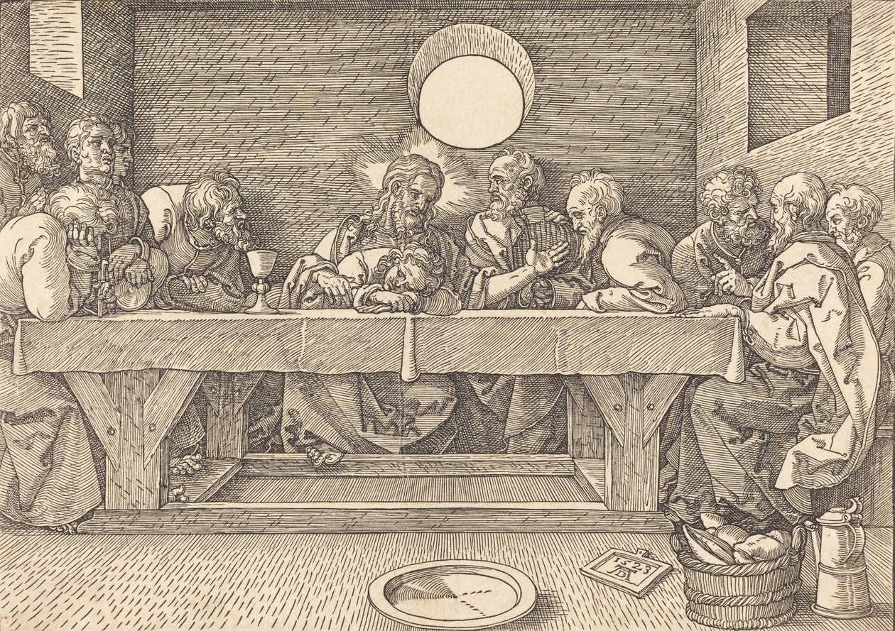 Ostatnia Wieczerza, 1523. autorstwa Albrecht Dürer