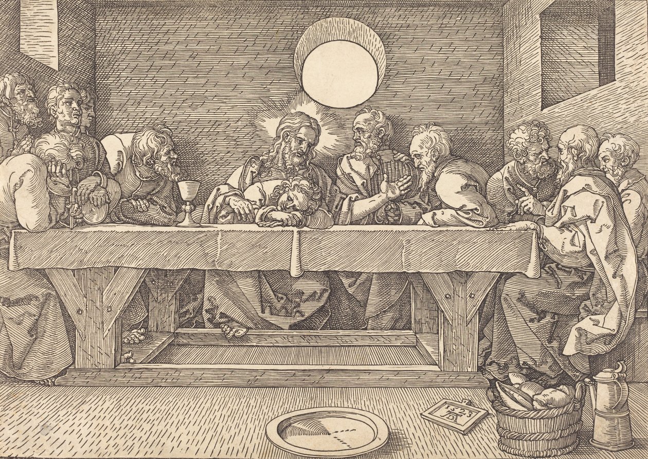 Ostatnia Wieczerza, 1523. autorstwa Albrecht Dürer
