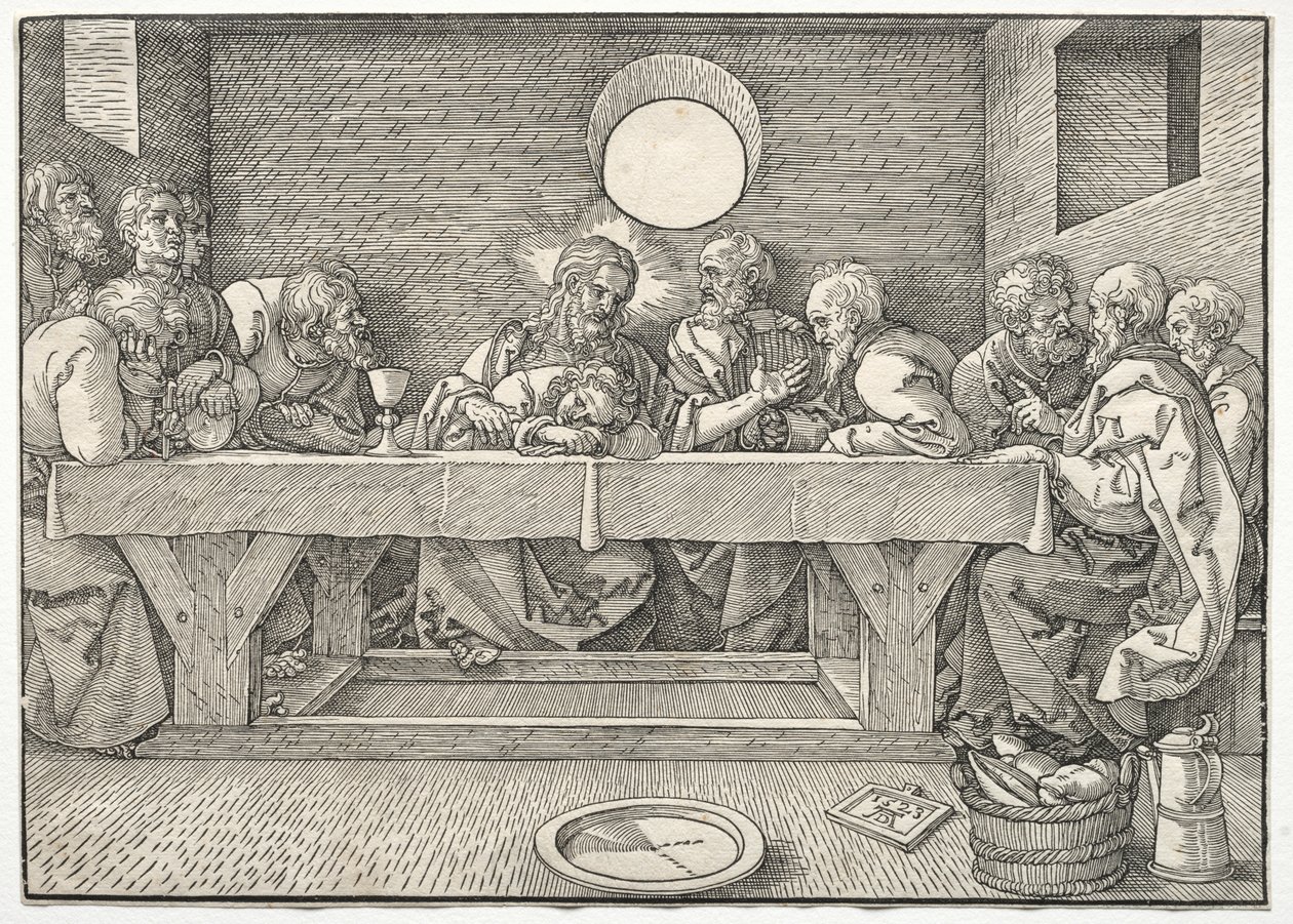 Ostatnia Wieczerza, 1523. autorstwa Albrecht Dürer