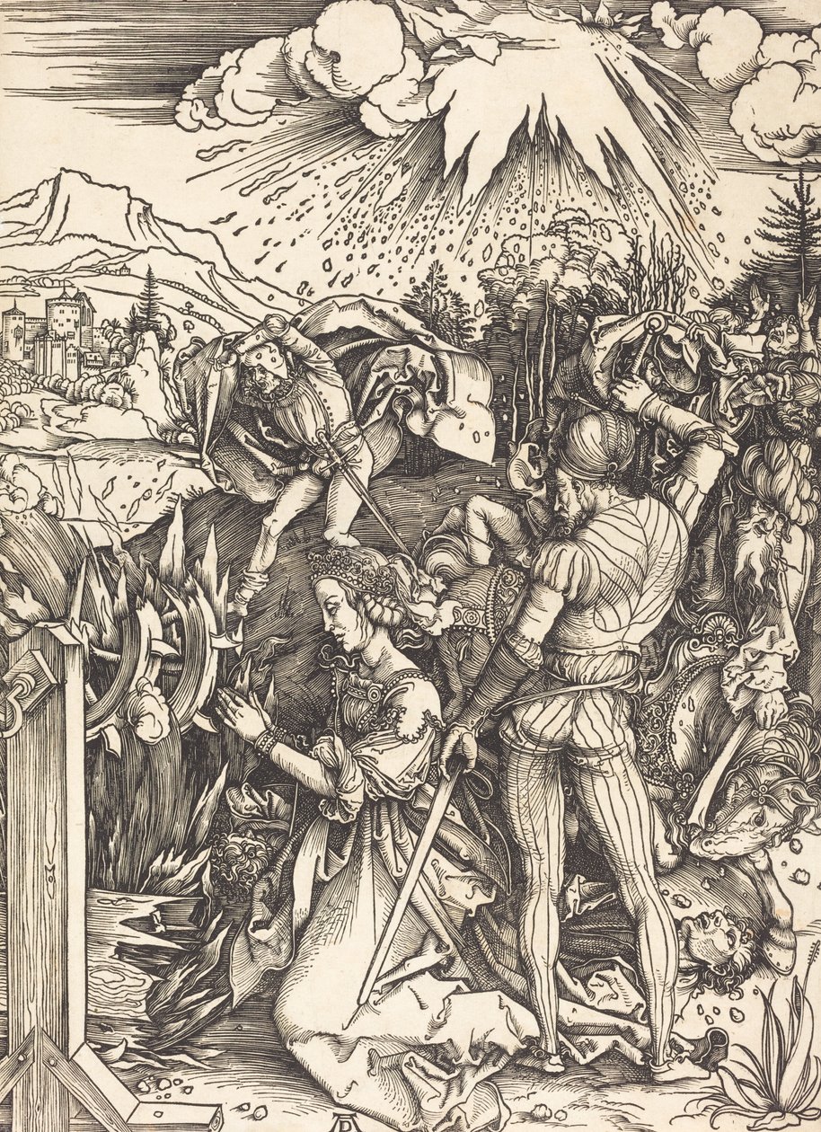 Męczeństwo św. Katarzyny, ok. 1930 14971499. autorstwa Albrecht Dürer