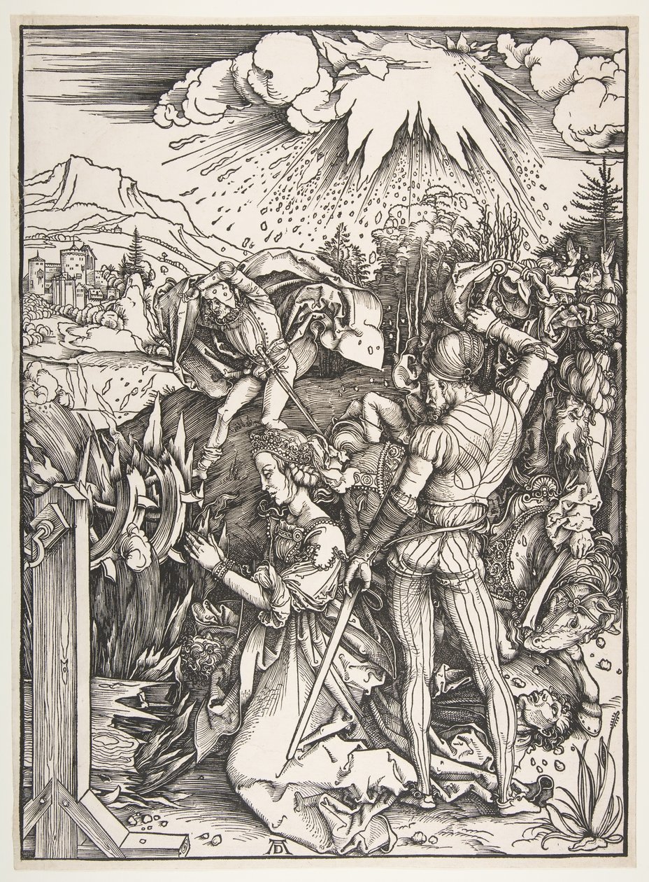 Męczeństwo św. Katarzyny Aleksandryjskiej.n.d. autorstwa Albrecht Dürer