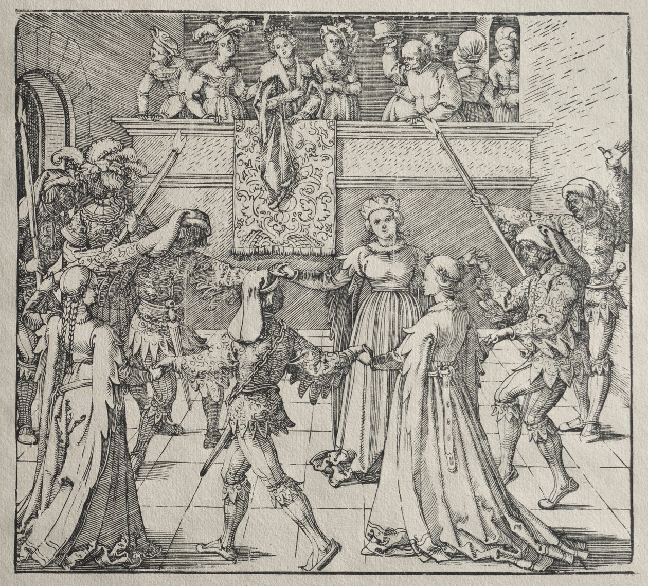 Maskarada. autorstwa Albrecht Dürer
