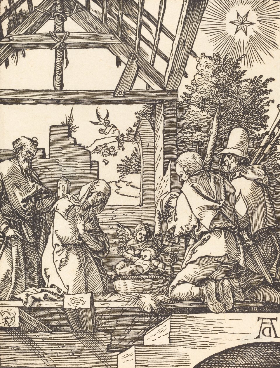 Narodzenia, prawdopodobnie ok. 15091510. autorstwa Albrecht Dürer