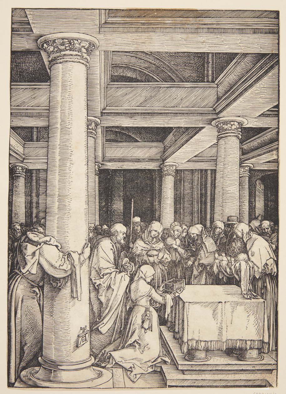 Ofiarowanie w świątyni autorstwa Albrecht Dürer