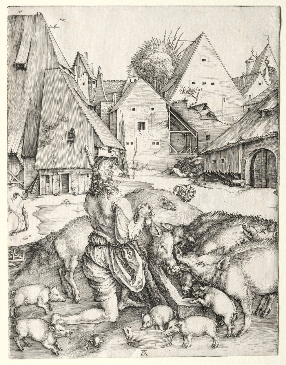 Syn marnotrawny, c. 1496. autorstwa Albrecht Dürer