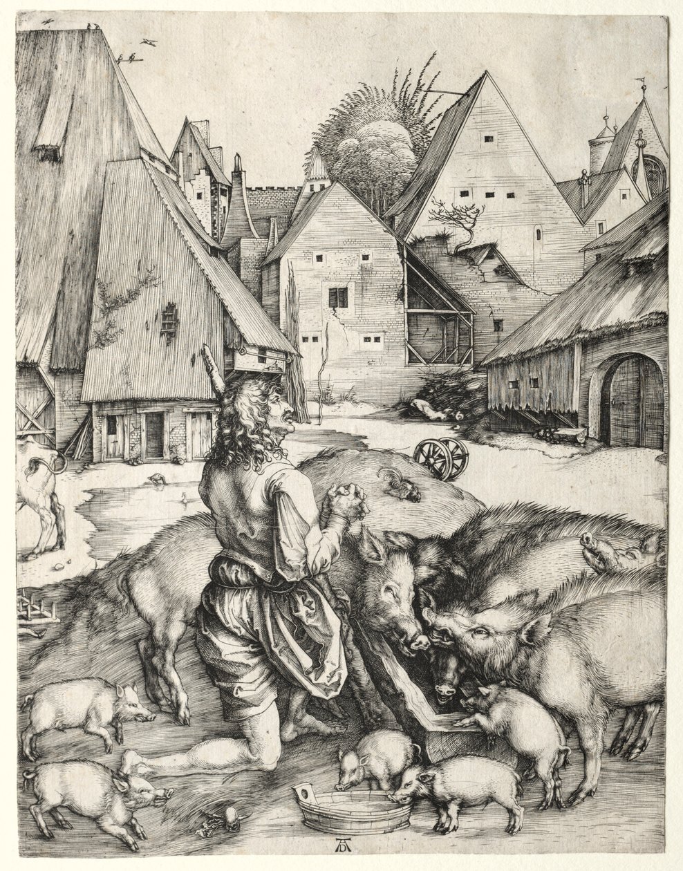 Syn marnotrawny, c. 1496. autorstwa Albrecht Dürer