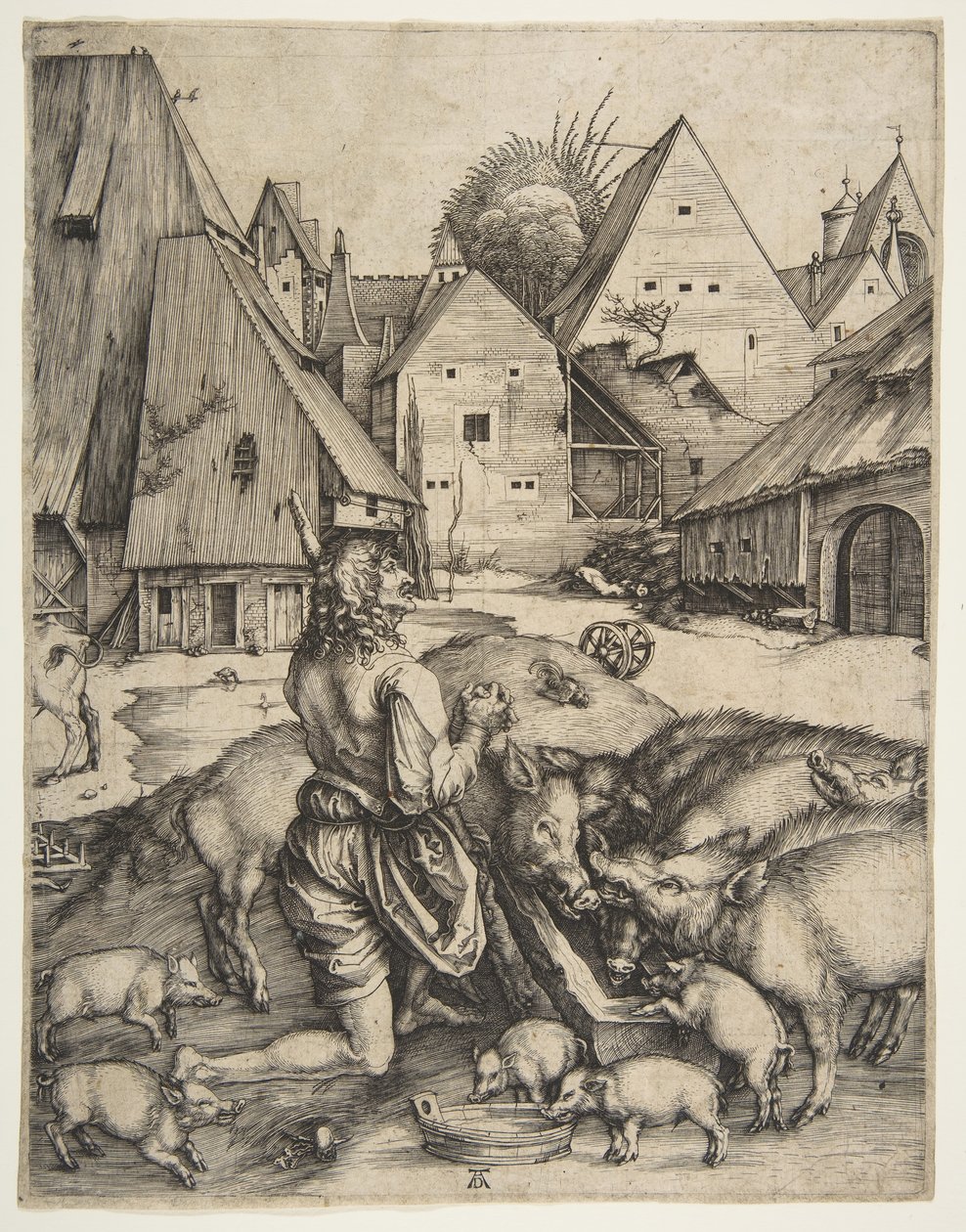 Syn marnotrawny, ca. 1496. autorstwa Albrecht Dürer
