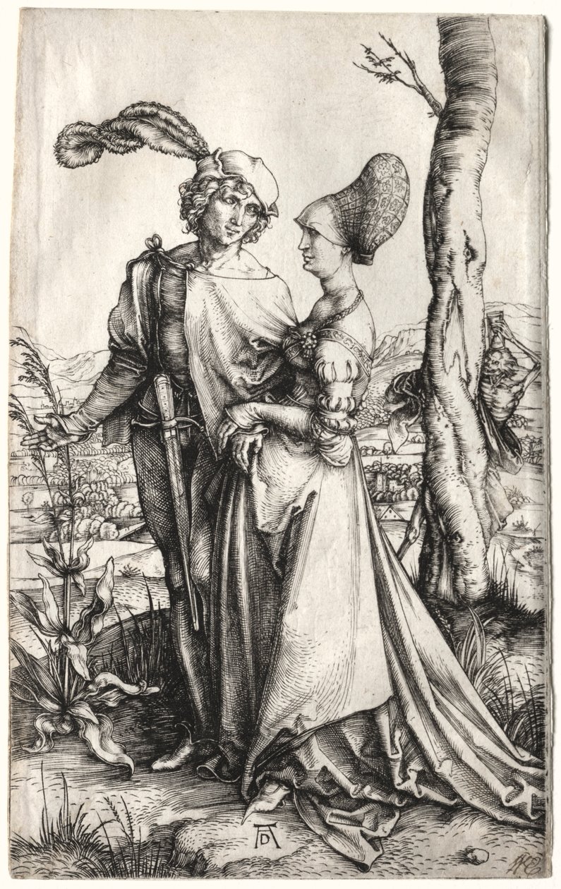 Promenada, ok. godz. 1497. autorstwa Albrecht Dürer