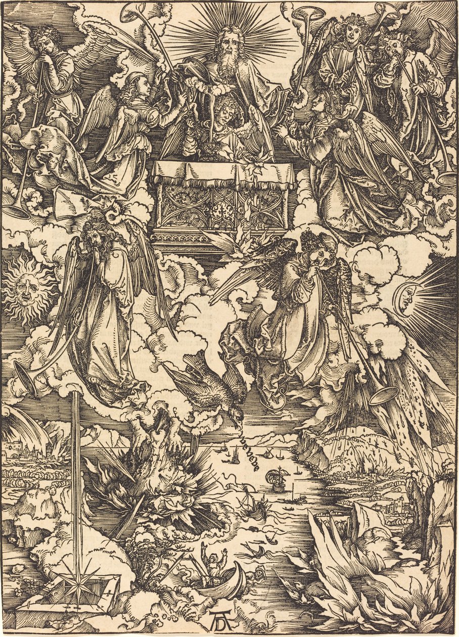 Siedmiu Aniołów z Trąbami autorstwa Albrecht Dürer