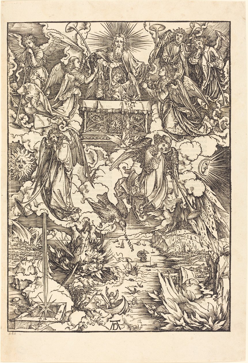 Siedmiu Aniołów z Trąbami autorstwa Albrecht Dürer