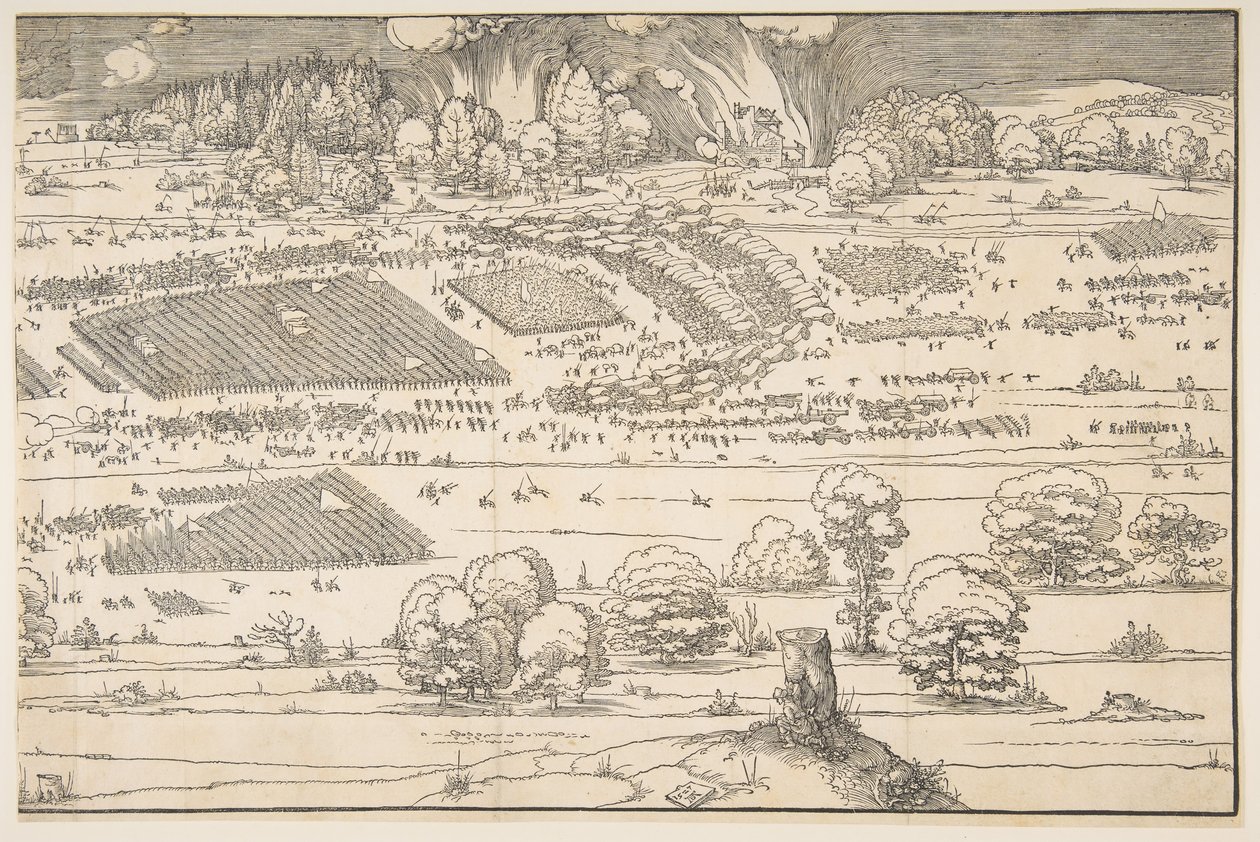 Oblężenie twierdzy.n.d. autorstwa Albrecht Dürer