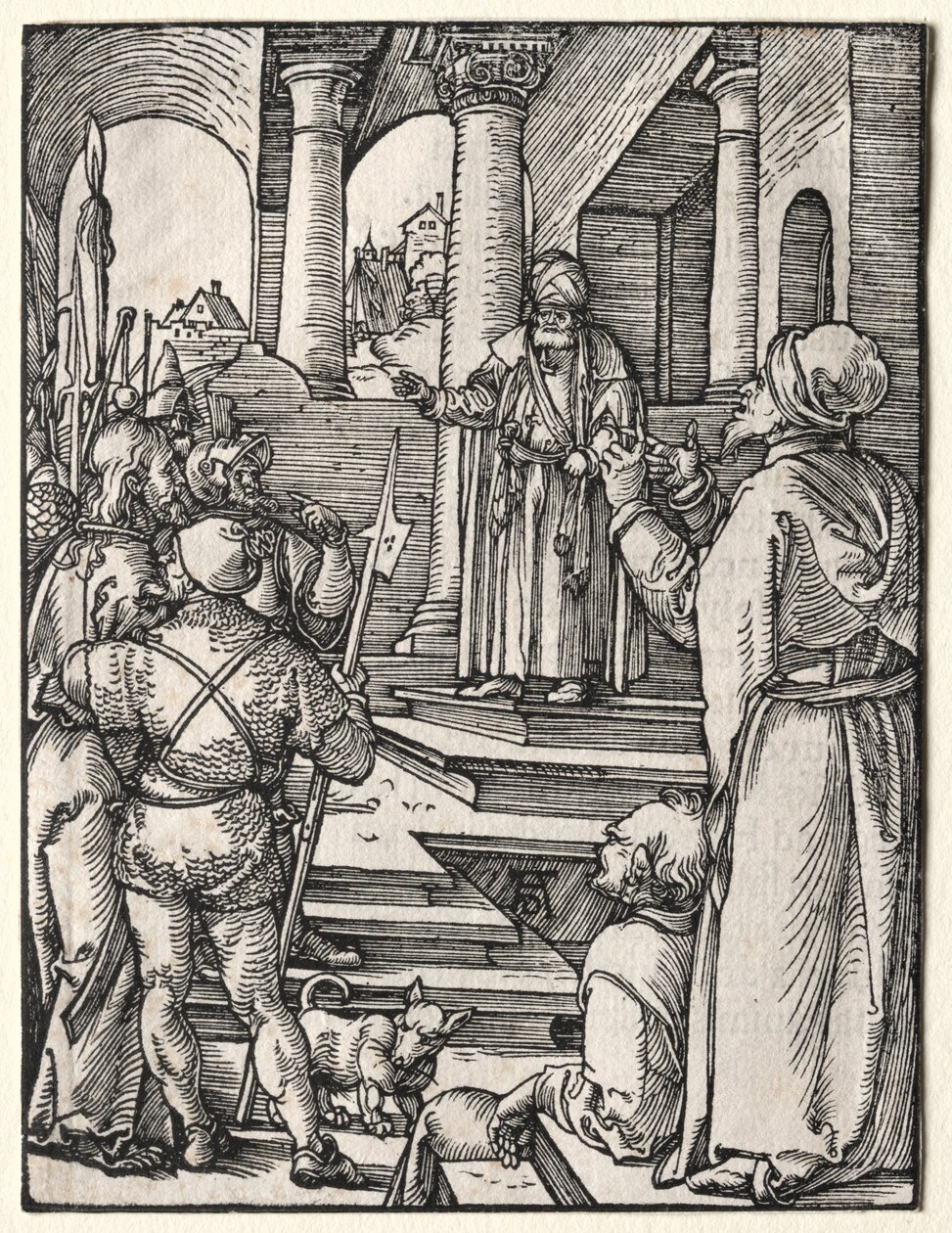 Mała pasja: Chrystus przed Piłatem autorstwa Albrecht Dürer