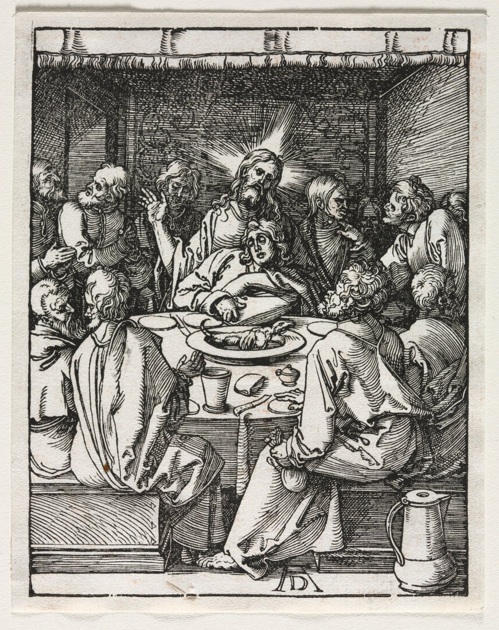 Mała pasja: Ostatnia Wieczerza. autorstwa Albrecht Dürer