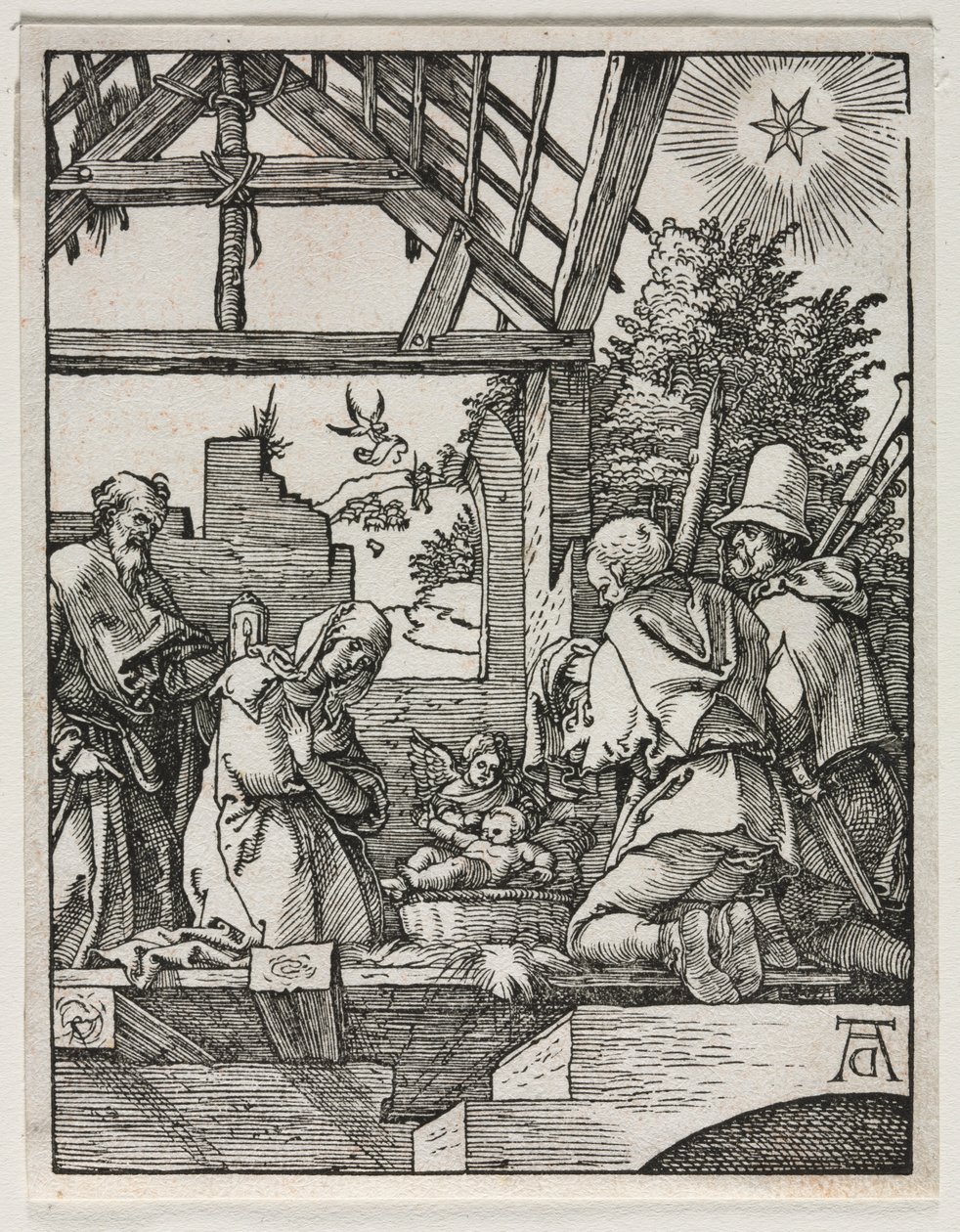 Mała pasja: Narodzenia. autorstwa Albrecht Dürer
