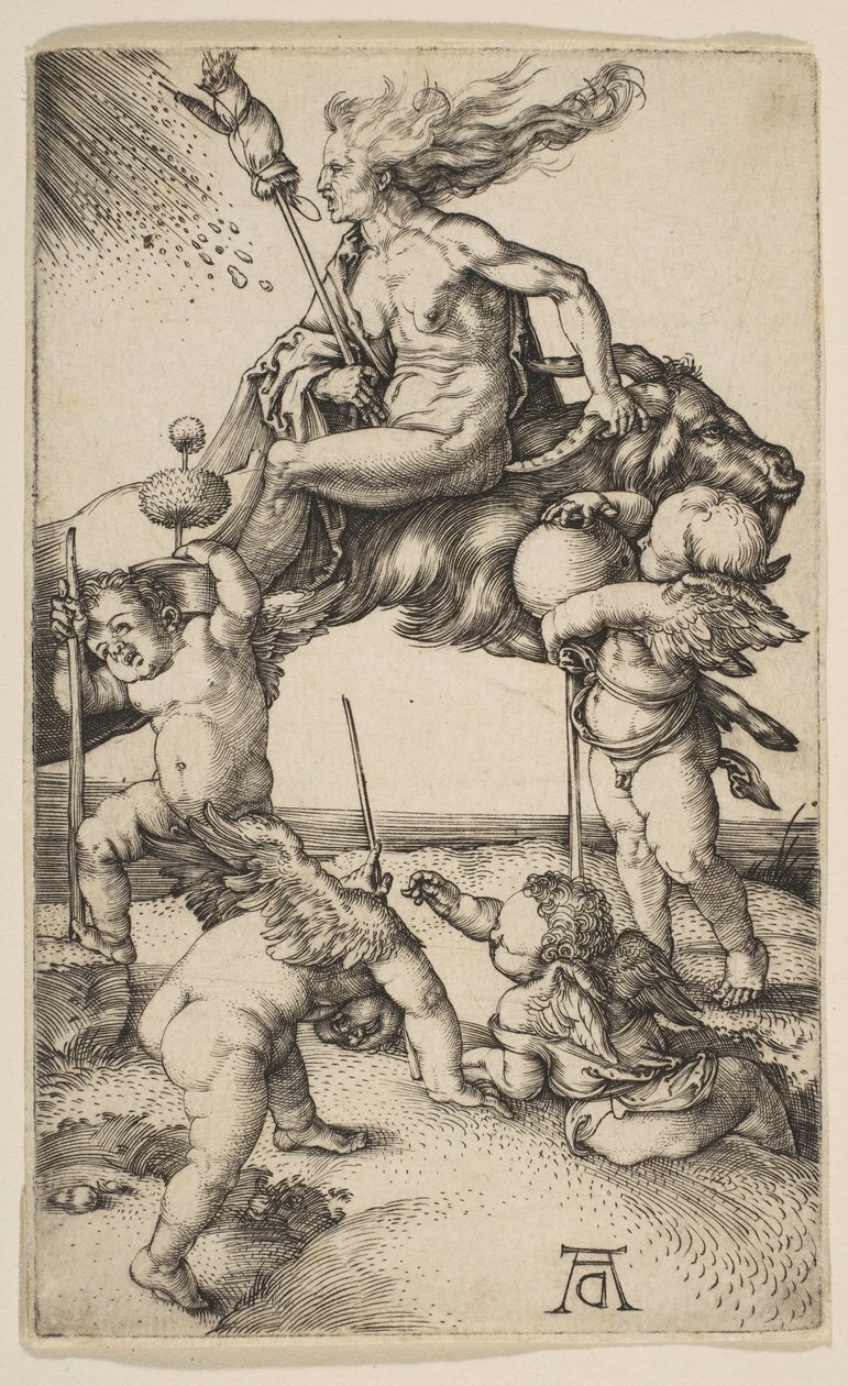 Czarownica, ca. 1500. autorstwa Albrecht Dürer