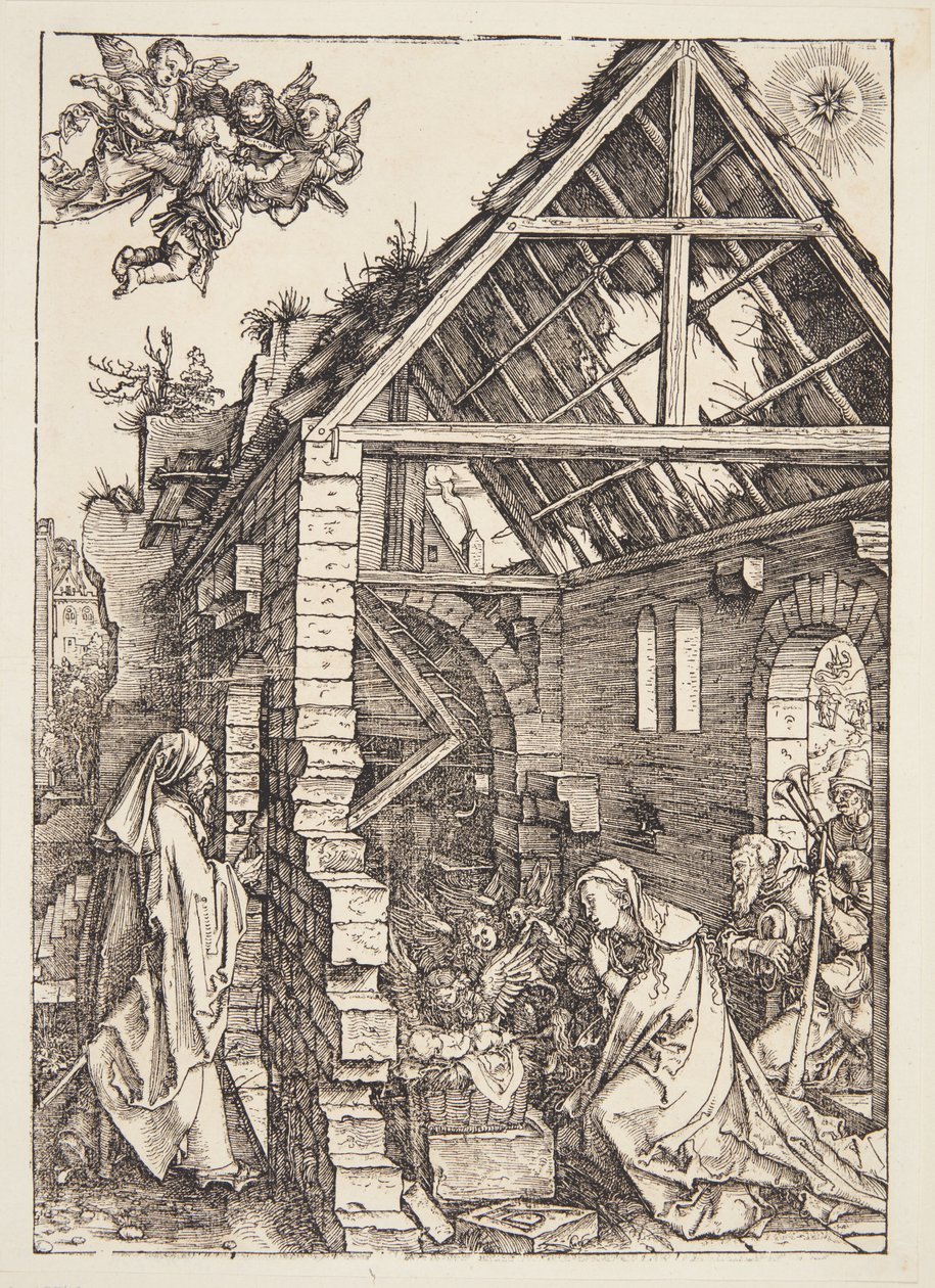Adoracja pasterzy autorstwa Albrecht Dürer