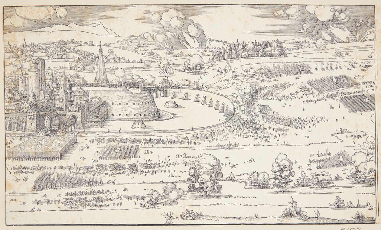 Oblężenie twierdzy autorstwa Albrecht Dürer