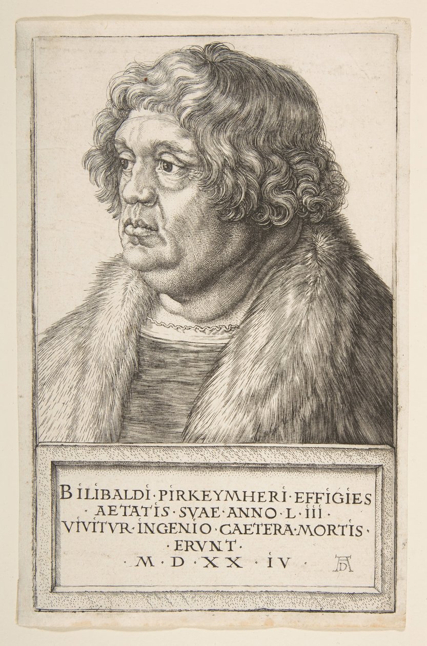 Willibalda Pirckheimera, 1524. autorstwa Albrecht Dürer