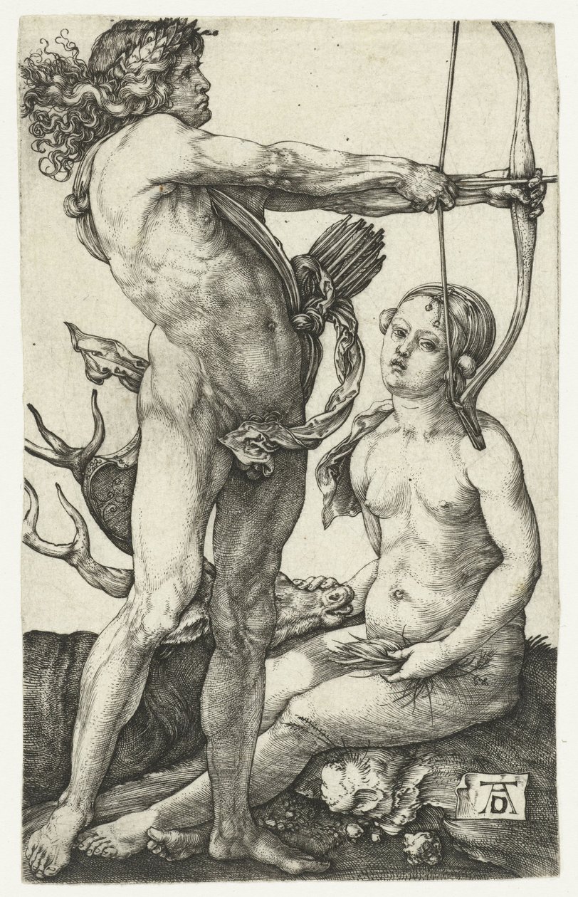 Apollo i Diana autorstwa Albrecht Dürer or Duerer