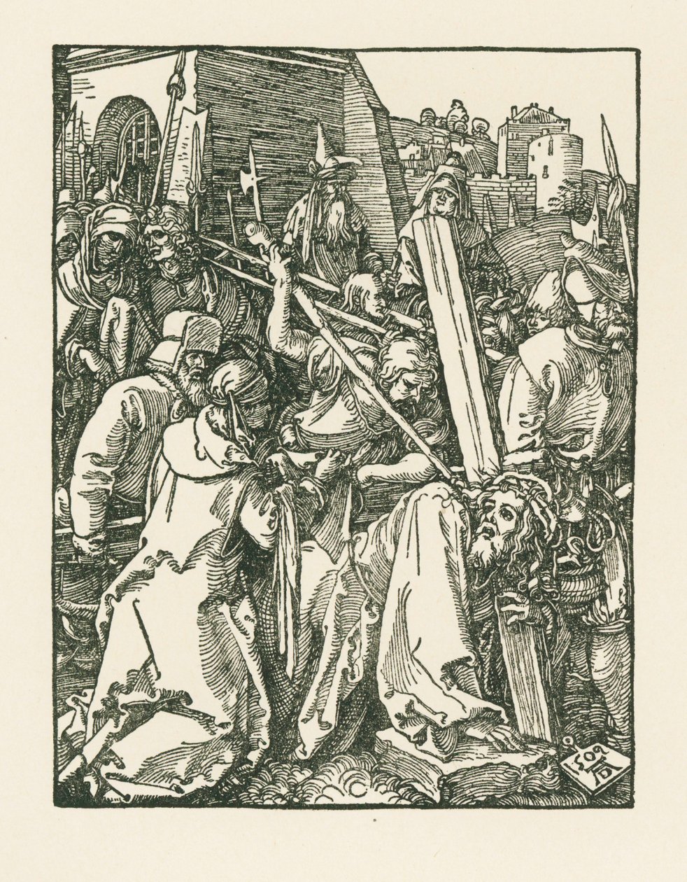 Chrystus niosący krzyż autorstwa Albrecht Dürer or Duerer