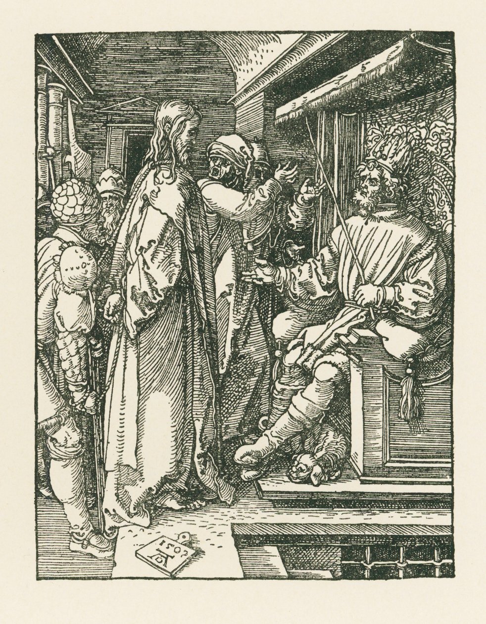 Chrystus przed Herodem autorstwa Albrecht Dürer or Duerer