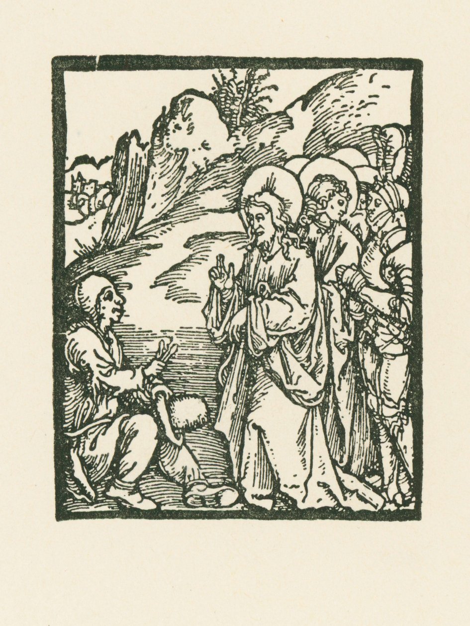 Chrystus uzdrawiający trędowatego autorstwa Albrecht Dürer or Duerer