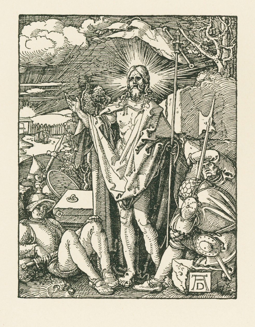 Zmartwychwstanie, ok. 1510 (drzeworyt) autorstwa Albrecht Dürer or Duerer