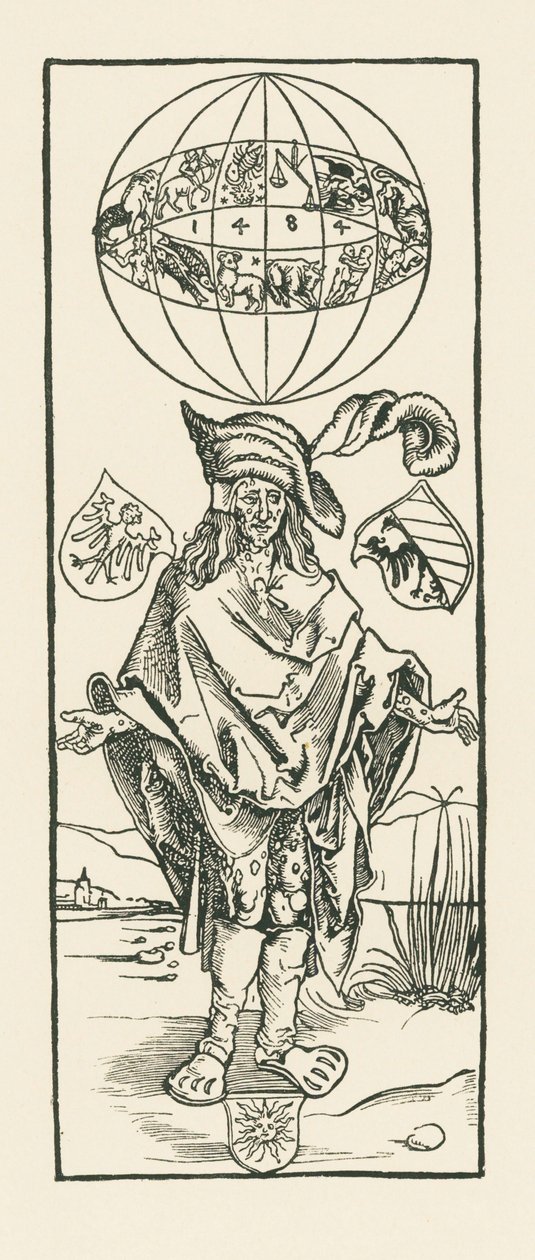 Syfilityk. 1496 (drzeworyt) autorstwa Albrecht Dürer or Duerer