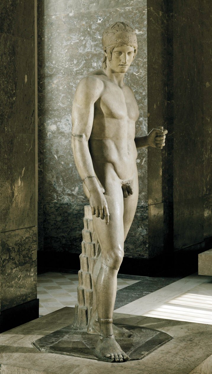 Ares, zwany Mars Borghese ... autorstwa Alcamenes Alcamenes