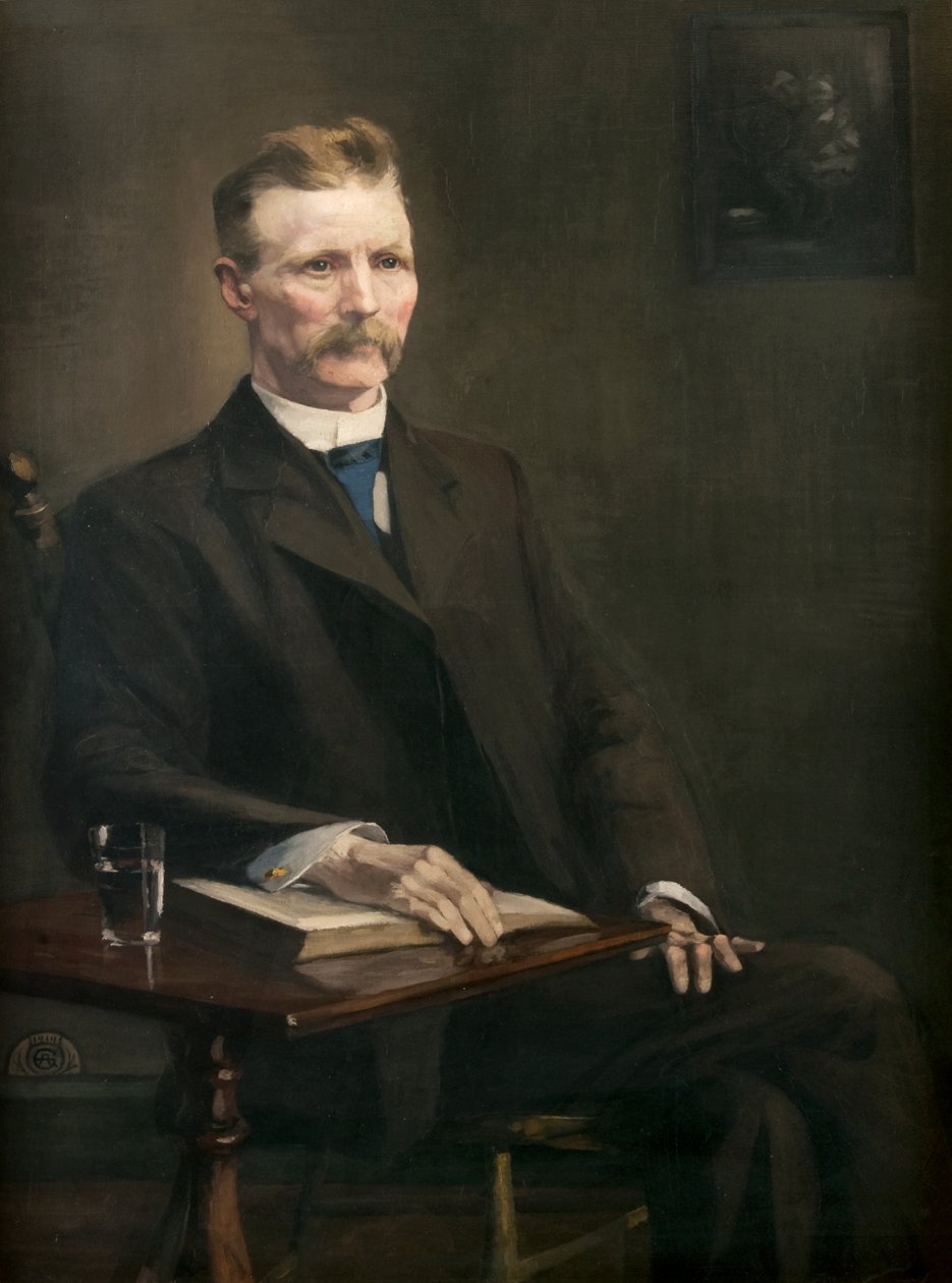 Robert Stirton, JP (1849-1917) (olej na płótnie) autorstwa Alec Grieve